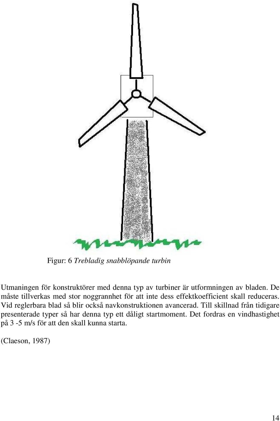 Vid reglerbara blad så blir också navkonstruktionen avancerad.