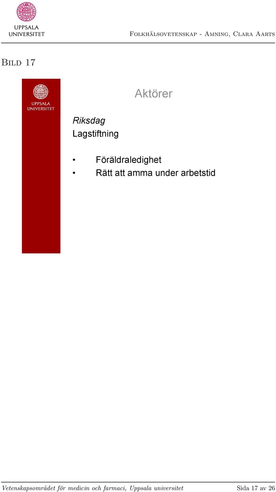 arbetstid Vetenskapsområdet för medicin