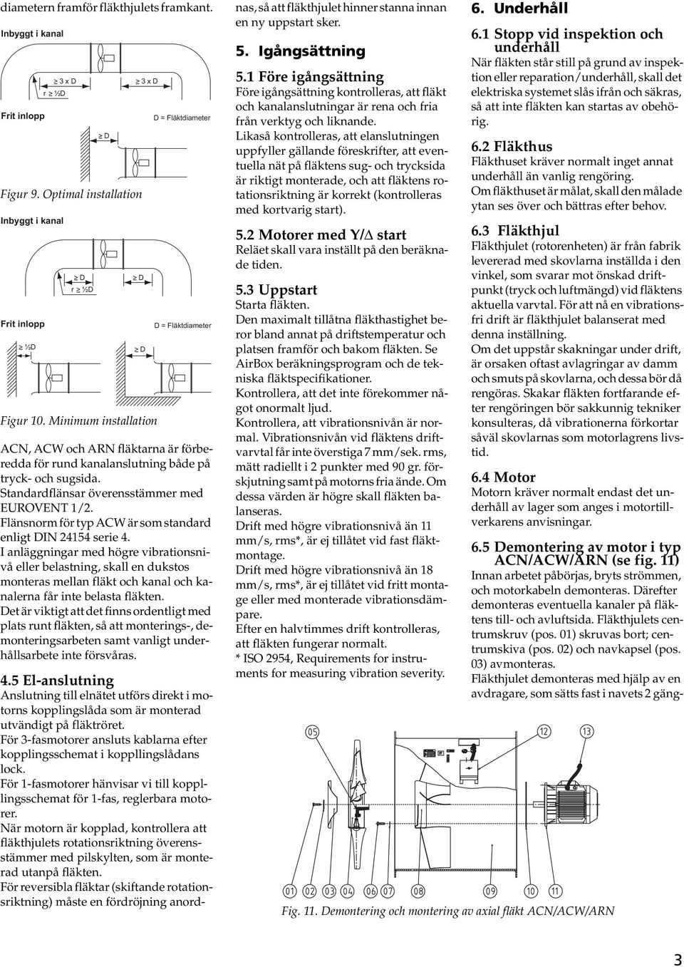 Flänsnorm för typ ACW är som standard enligt DIN 24154 serie 4.