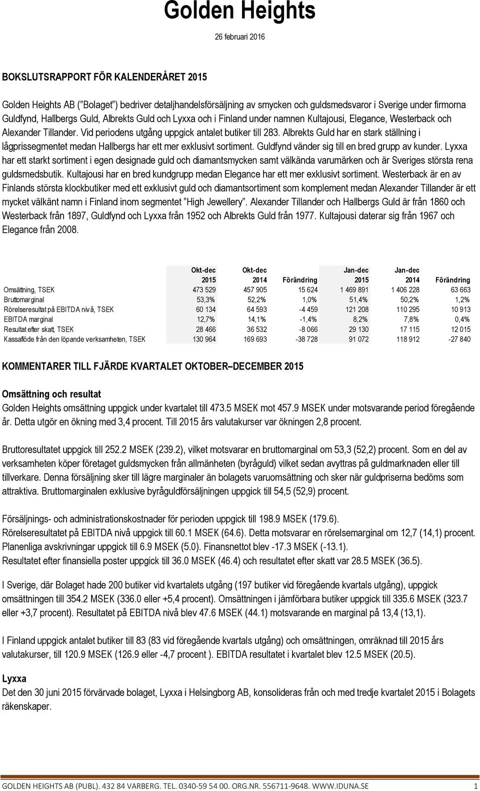 Albrekts Guld har en stark ställning i lågprissegmentet medan Hallbergs har ett mer exklusivt sortiment. Guldfynd vänder sig till en bred grupp av kunder.