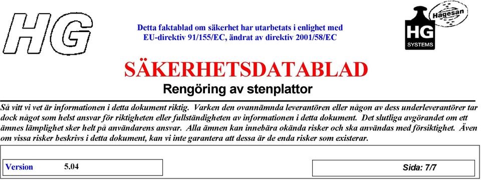 fullständigheten av informationen i detta dokument.