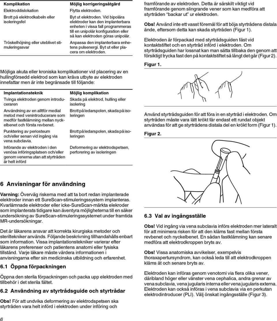 Byt ut eller placera om elektroden.