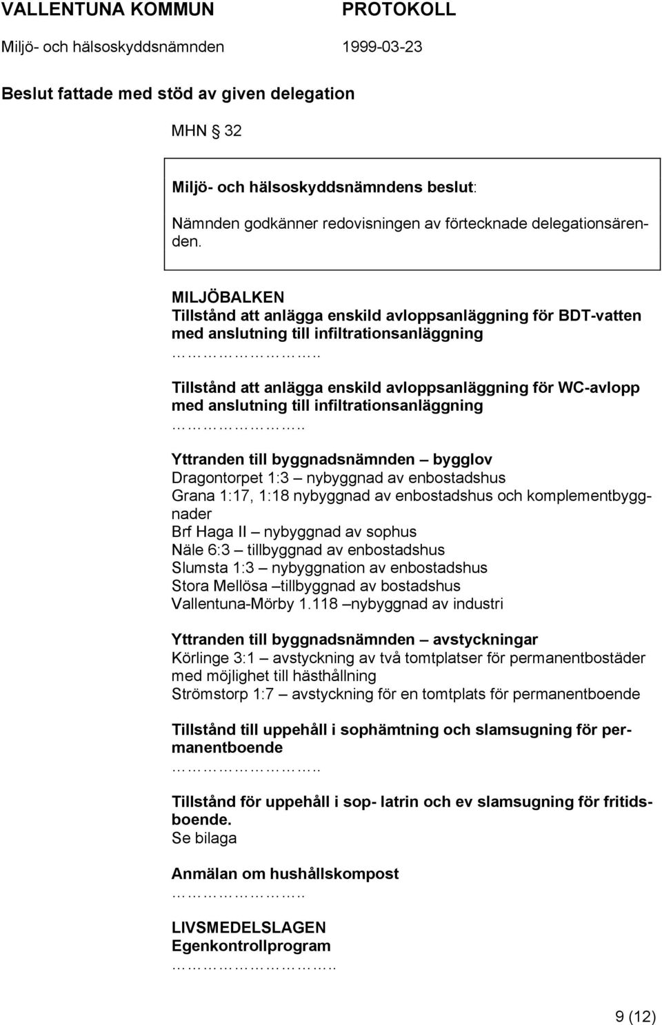. Tillstånd att anlägga enskild avloppsanläggning för WC-avlopp med anslutning till infiltrationsanläggning.