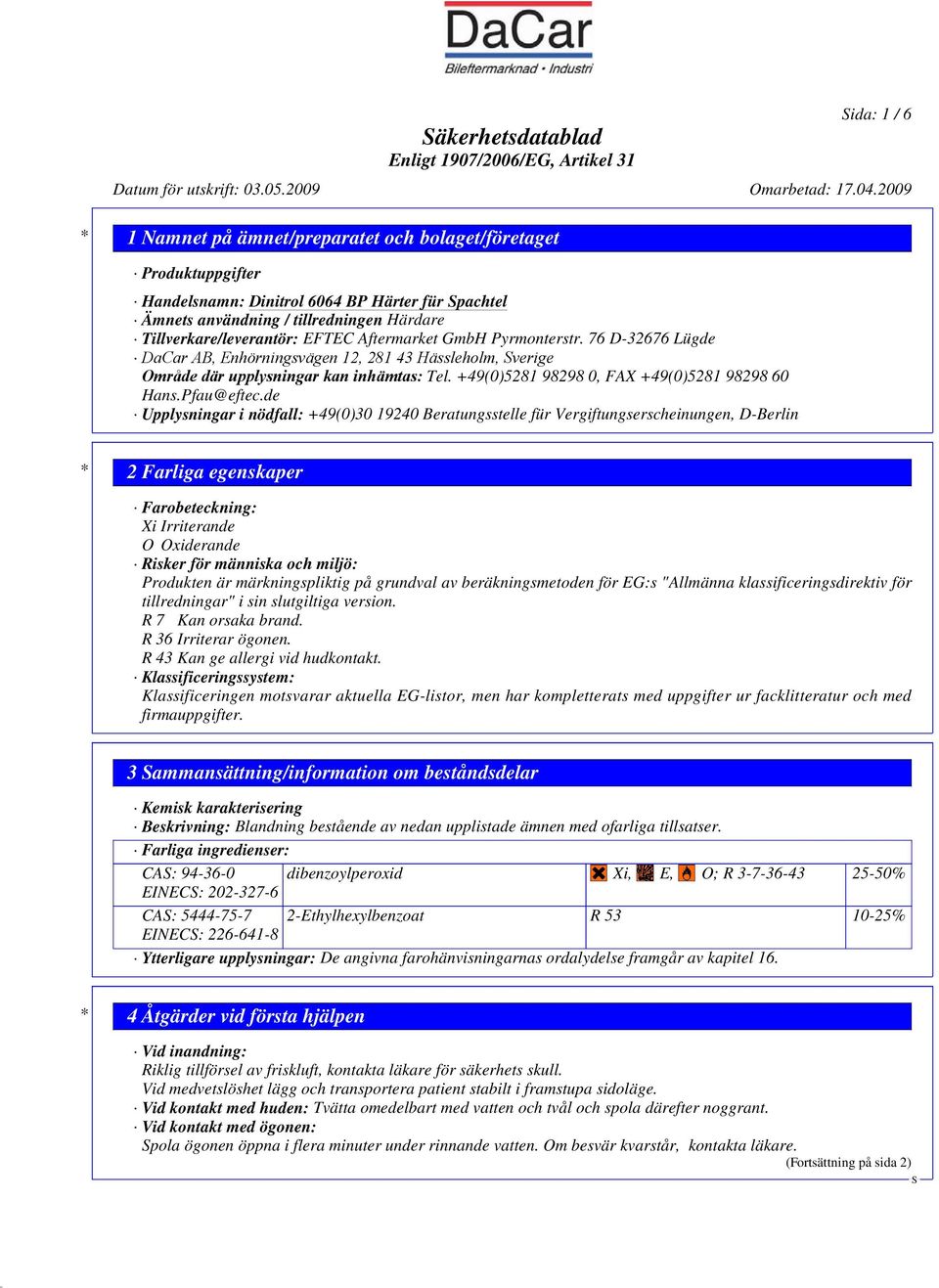 +49(0)5281 98298 0, FAX +49(0)5281 98298 60 Hans.Pfau@eftec.