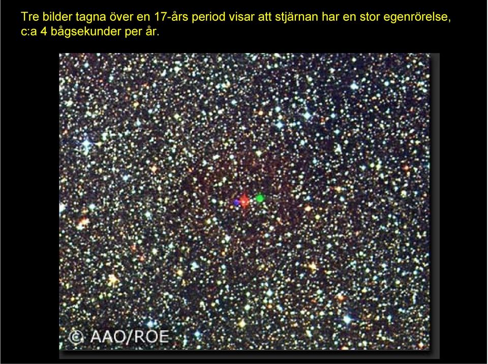 stjärnan har en stor