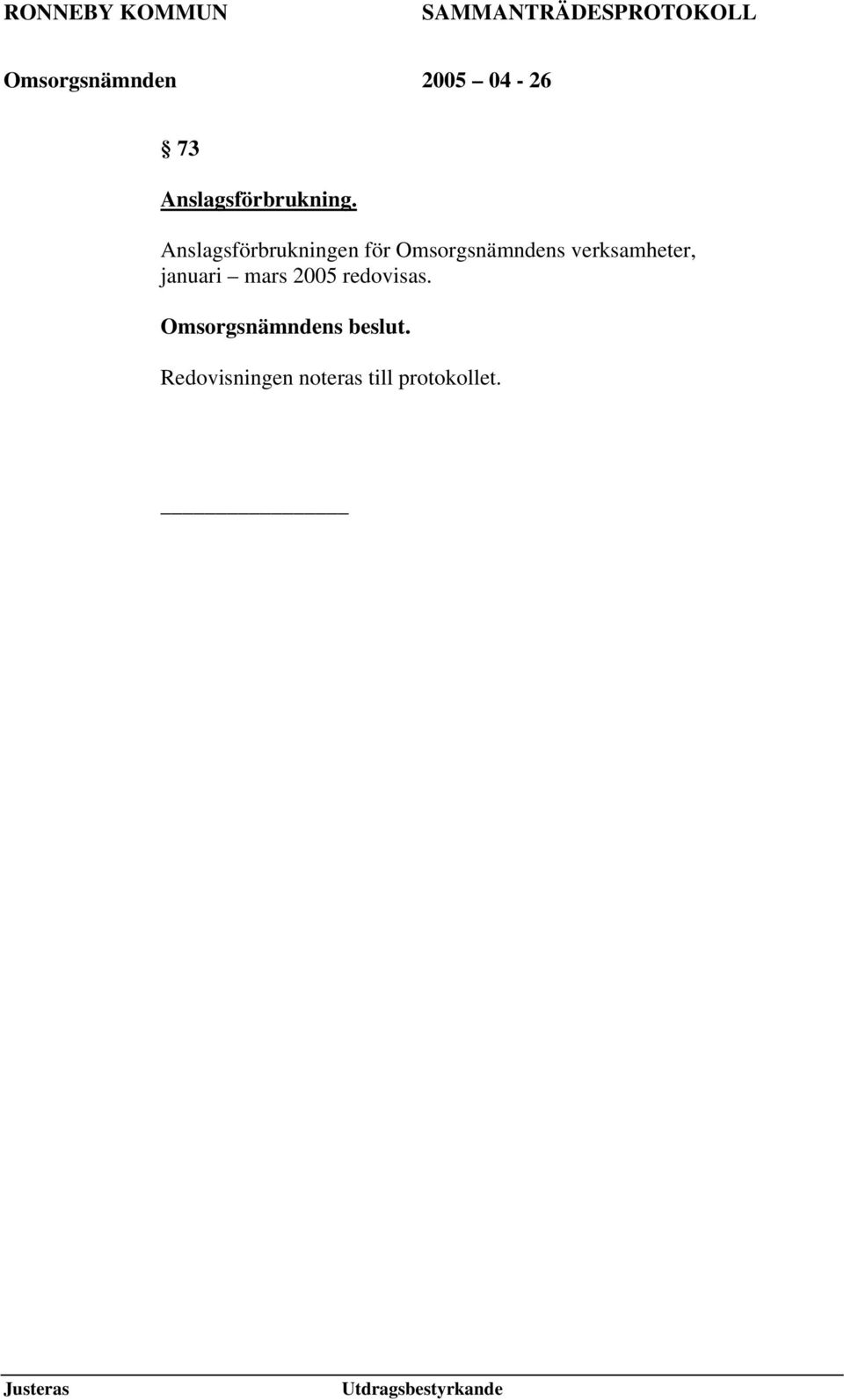 Omsorgsnämndens verksamheter,