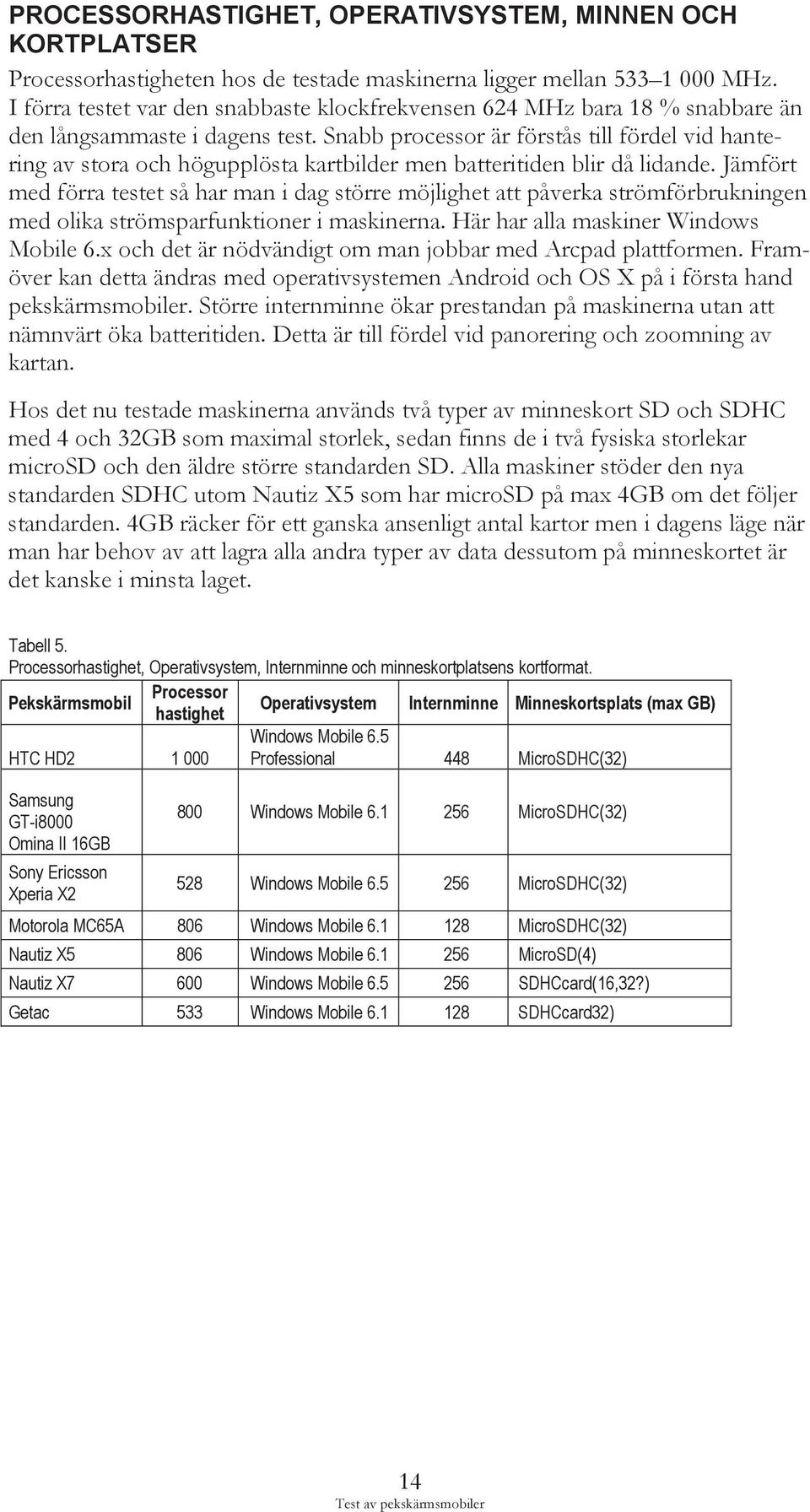 Snabb processor är förstås till fördel vid hantering av stora och högupplösta kartbilder men batteritiden blir då lidande.