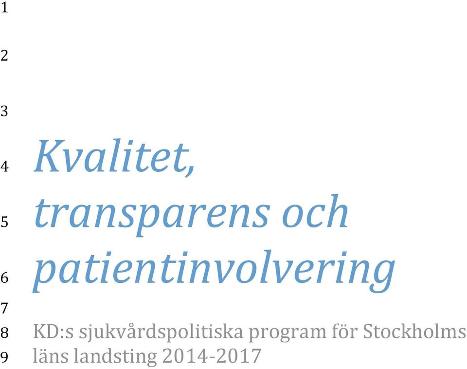 sjukvårdspolitiska program