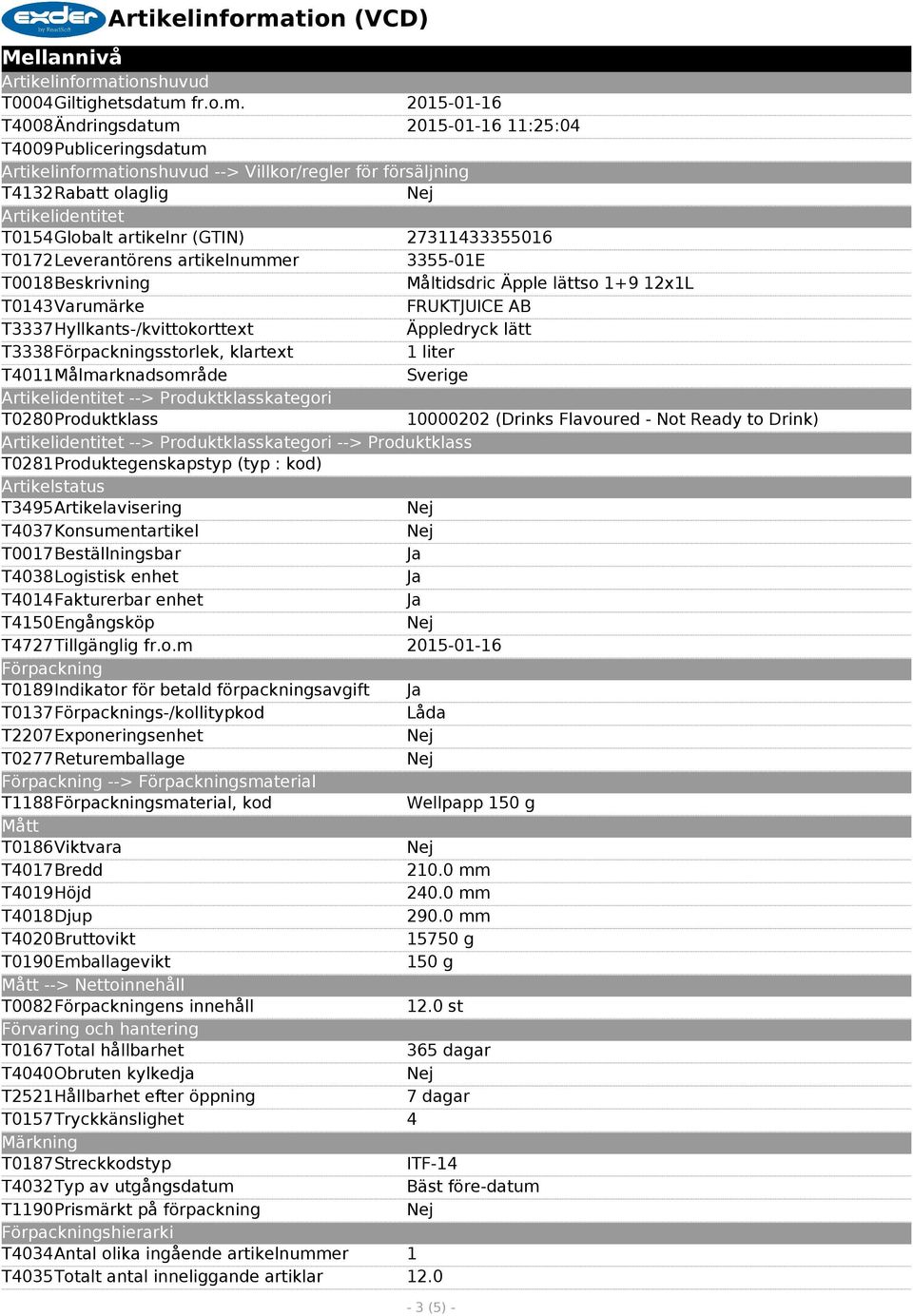0 mm 240.0 mm 290.0 mm 15750 g T0190Emballagevikt 150 g --> Nettoinnehåll T0082ens innehåll 12.