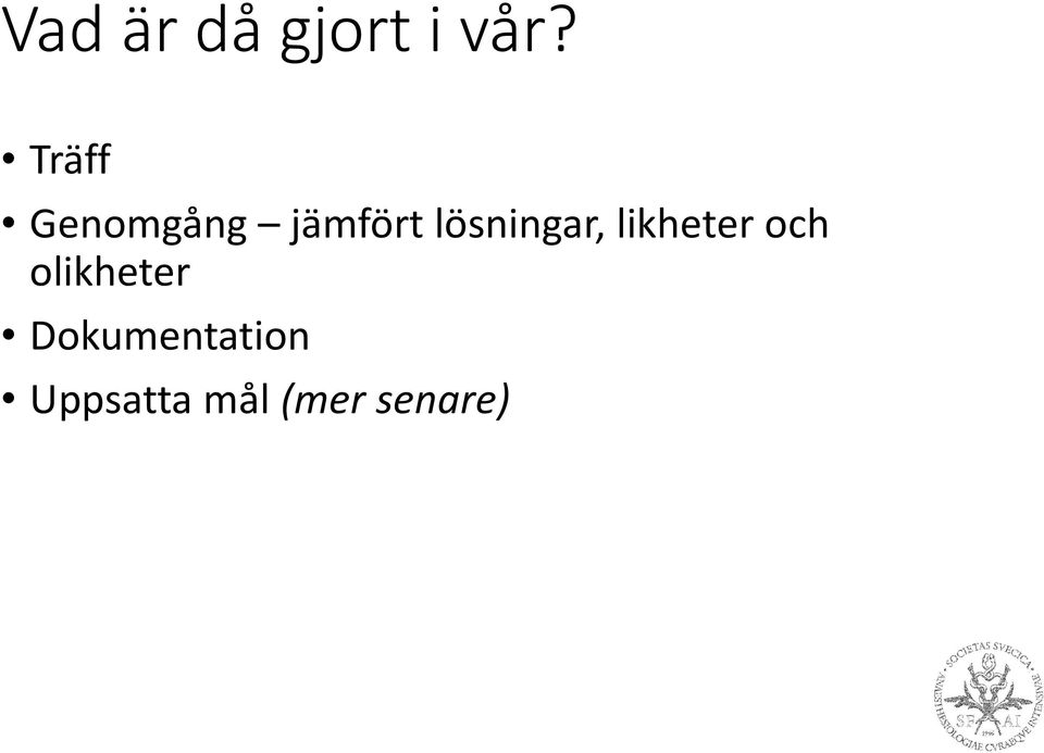 lösningar, likheter och