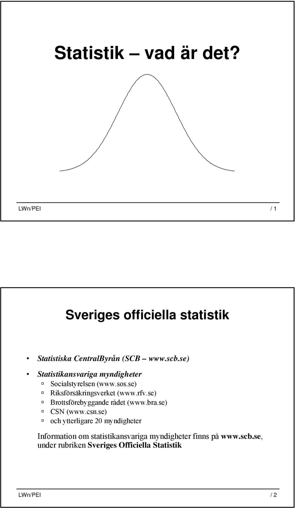 se) Brottsförebyggande rådet (www.bra.se) CSN (www.csn.