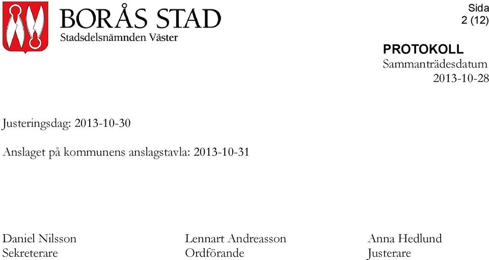 2013-10-31 Daniel Nilsson Lennart
