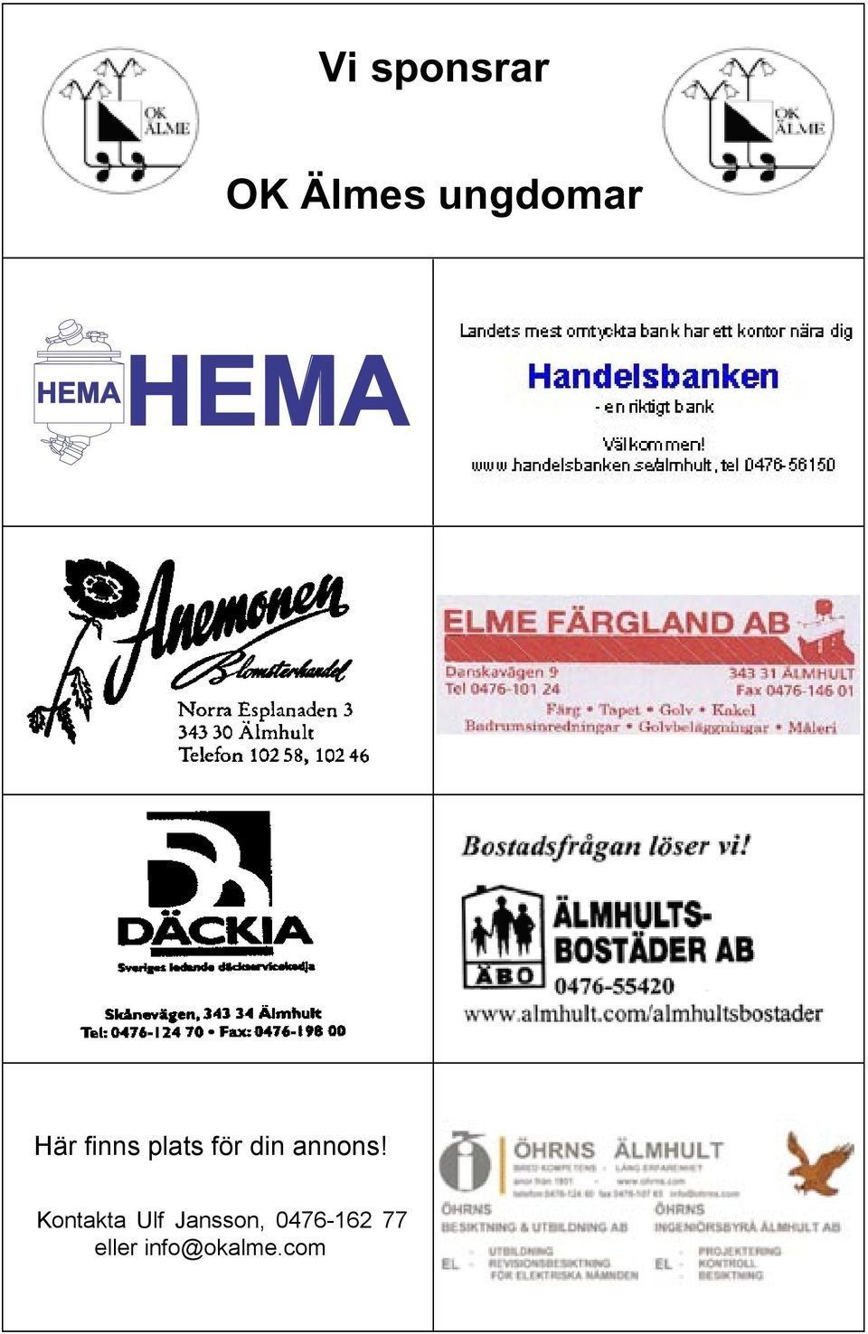 din annons!