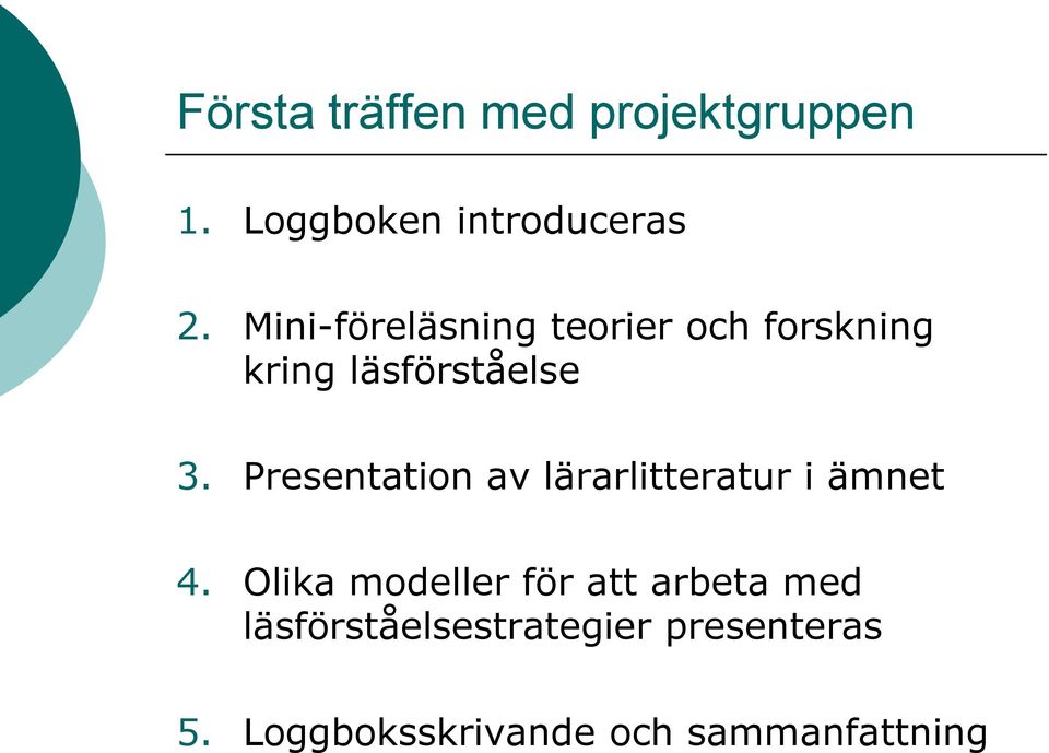 Presentation av lärarlitteratur i ämnet 4.