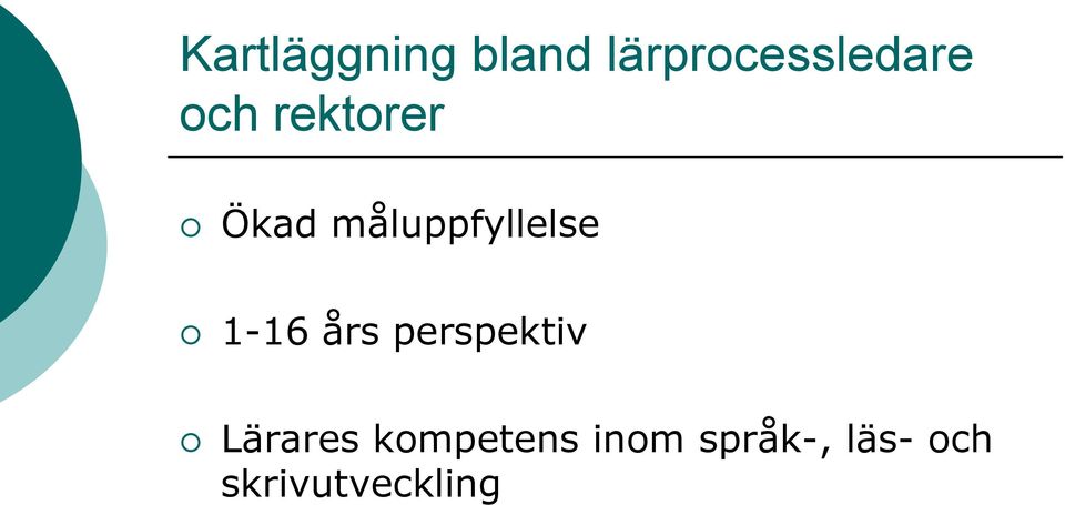 1-16 års perspektiv Lärares