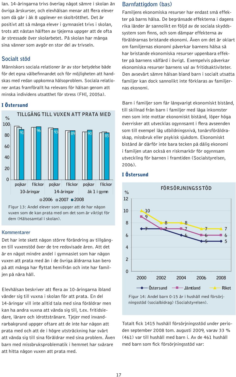 På skolan har många sina vänner som avgör en stor del av trivseln.