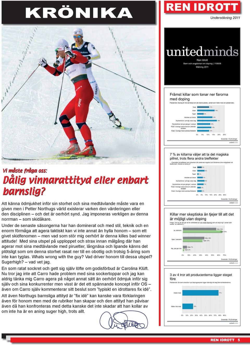 Jag imponeras verkligen av denna norrman som skidåkare.