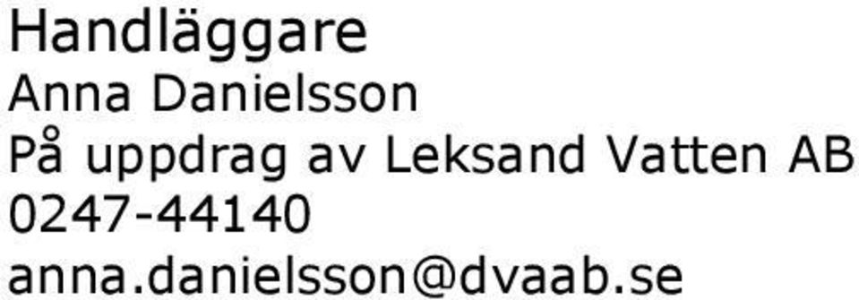 av Leksand Vatten AB