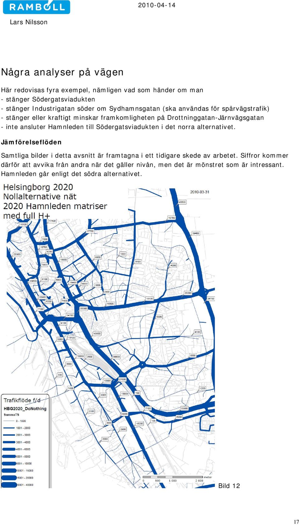 Hamnleden till Södergatsviadukten i det norra alternativet.