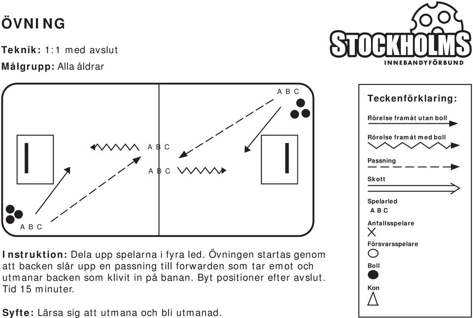 som tar emot och utmanar backen som klivit in på banan.