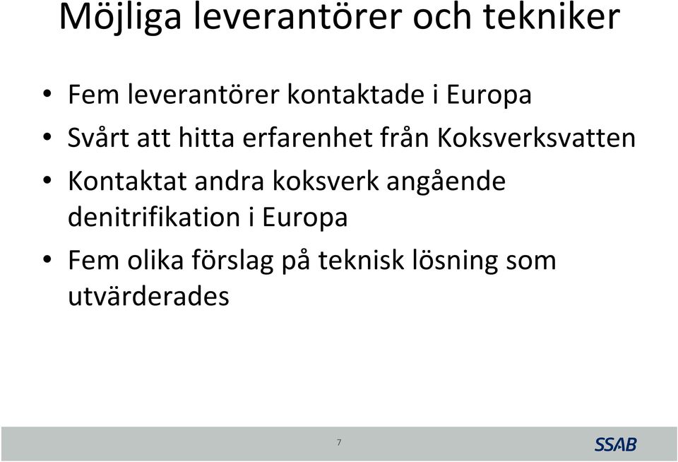 Koksverksvatten Kontaktat andra koksverk angående