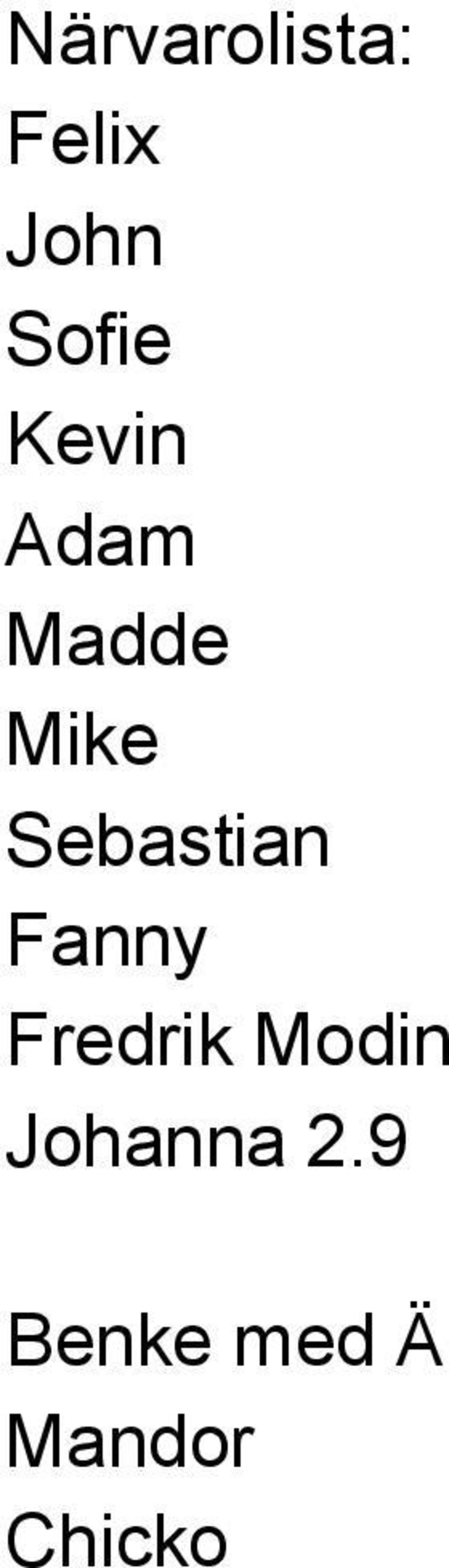 Sebastian Fanny Fredrik Modin
