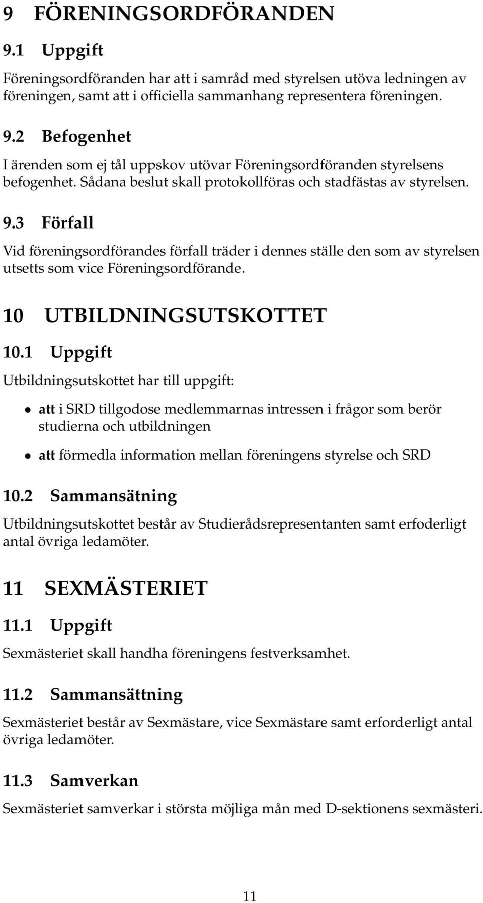 10 UTBILDNINGSUTSKOTTET 10.