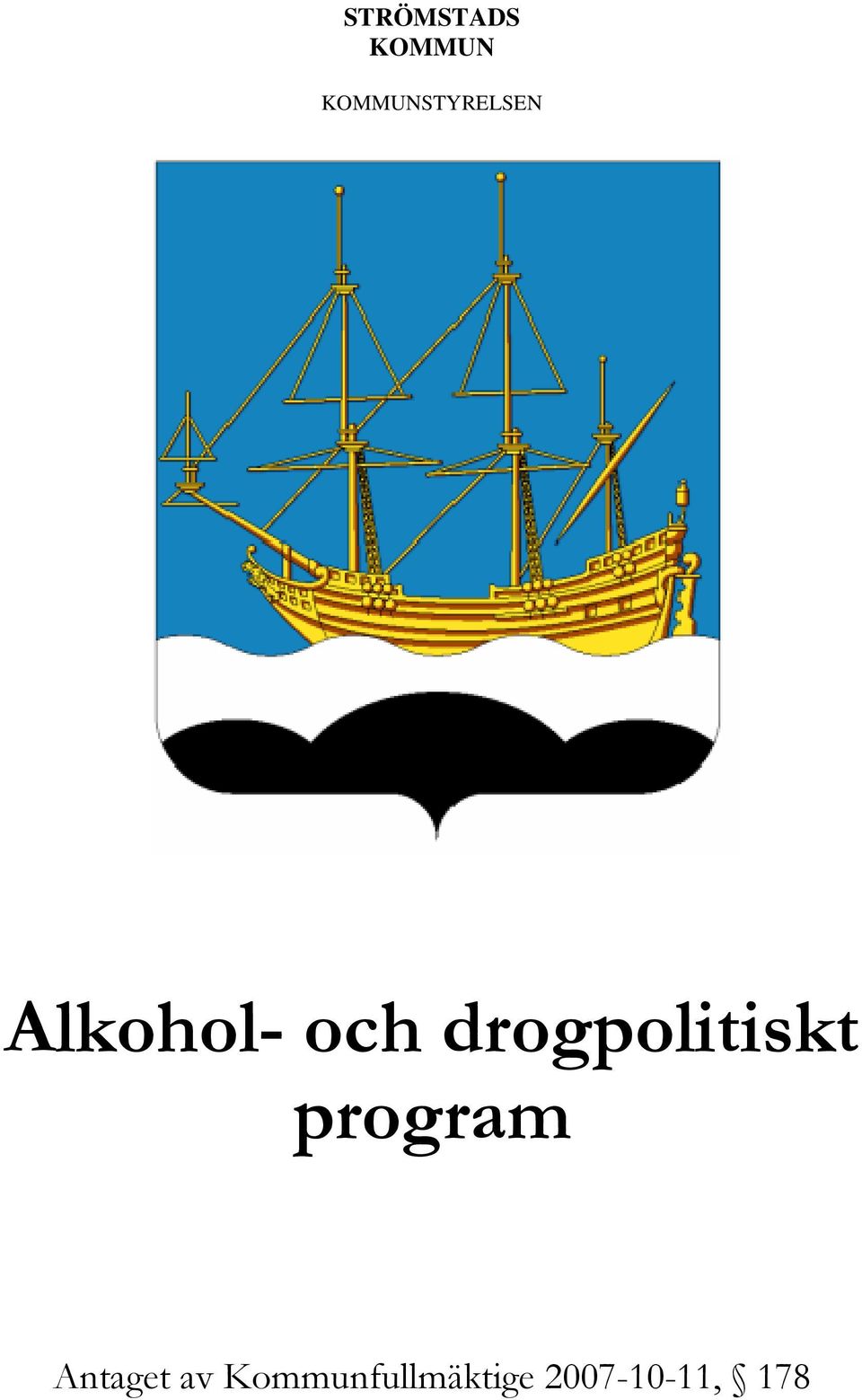 drogpolitiskt program