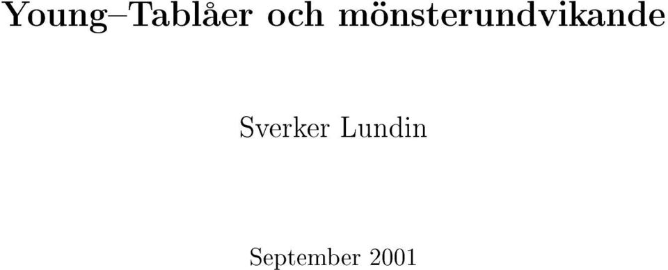 nsterundvikande