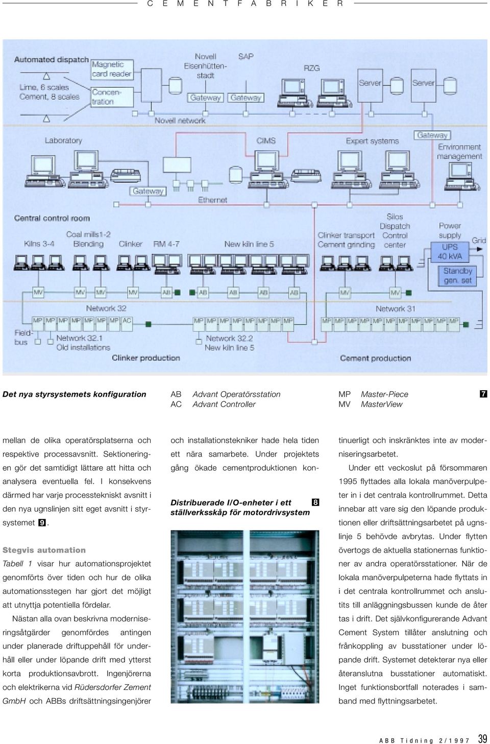 Stegvis automation Tabell 1 visar hur automationsprojektet genomförts över tiden och hur de olika automationsstegen har gjort det möjligt att utnyttja potentiella fördelar.
