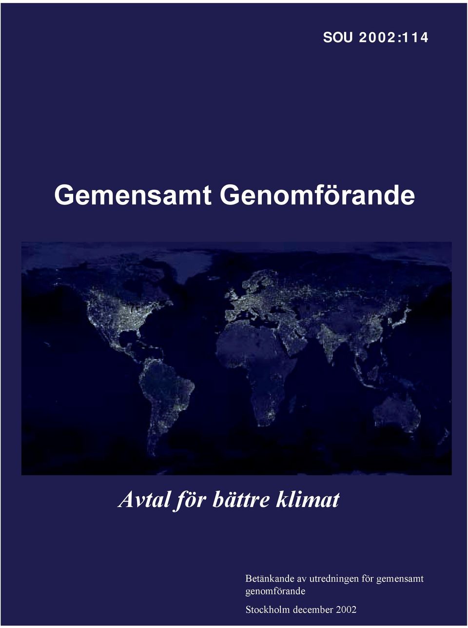 klimat Betänkande av utredningen