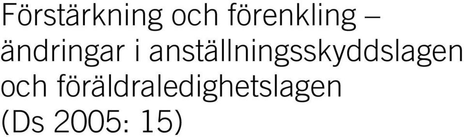 anställningsskyddslagen