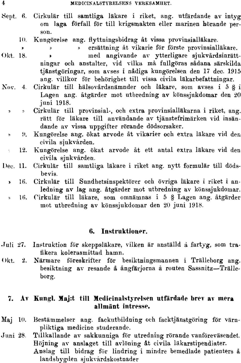 » med angivande av ytterligare sjukvårdsinrättningar och anstalter, vid vilka må fullgöras sådana särskilda tjänstgöringar, som avses i nådiga kungörelsen den 17 dec. 1915 ang.