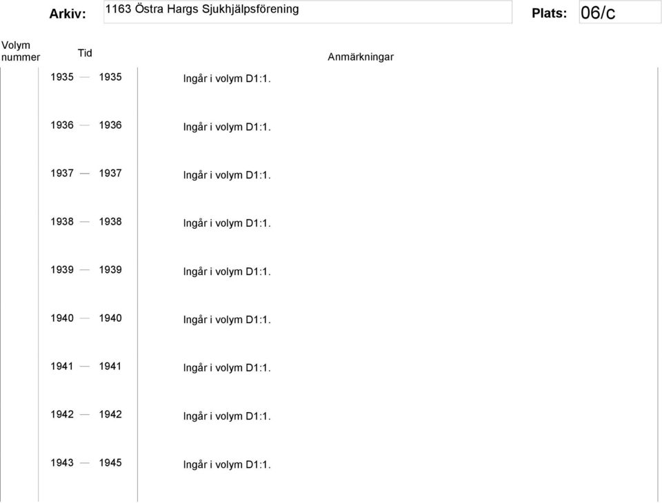 1939 1939 Ingår i volym D1:1. 1940 1940 Ingår i volym D1:1.