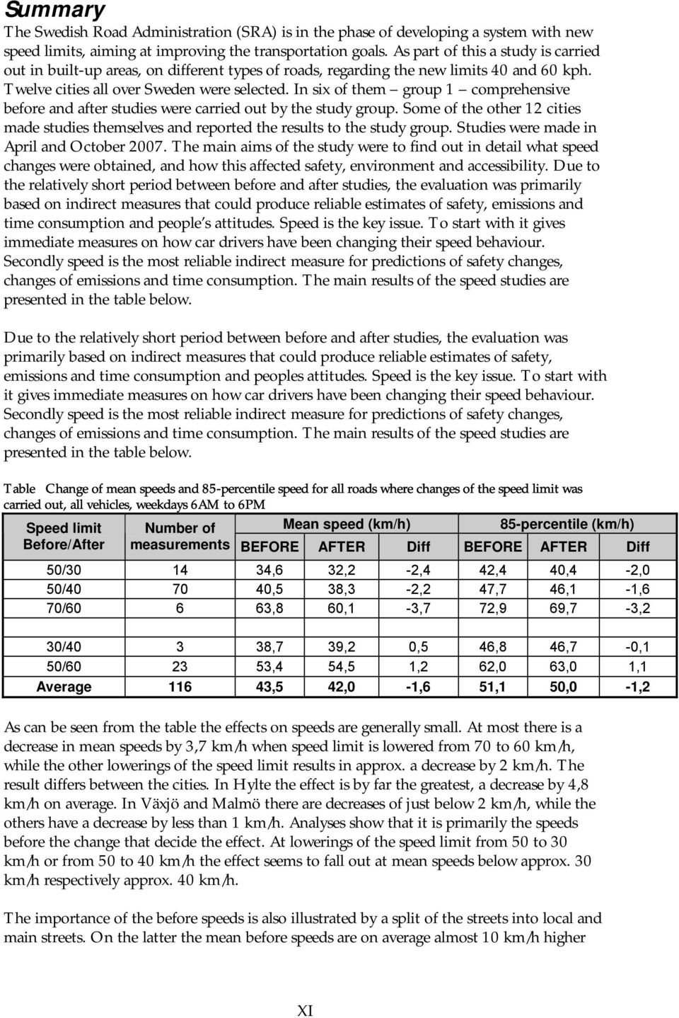 In six of them group 1 comprehensive before and after studies were carried out by the study group. Some of the other 12 cities made studies themselves and reported the results to the study group.