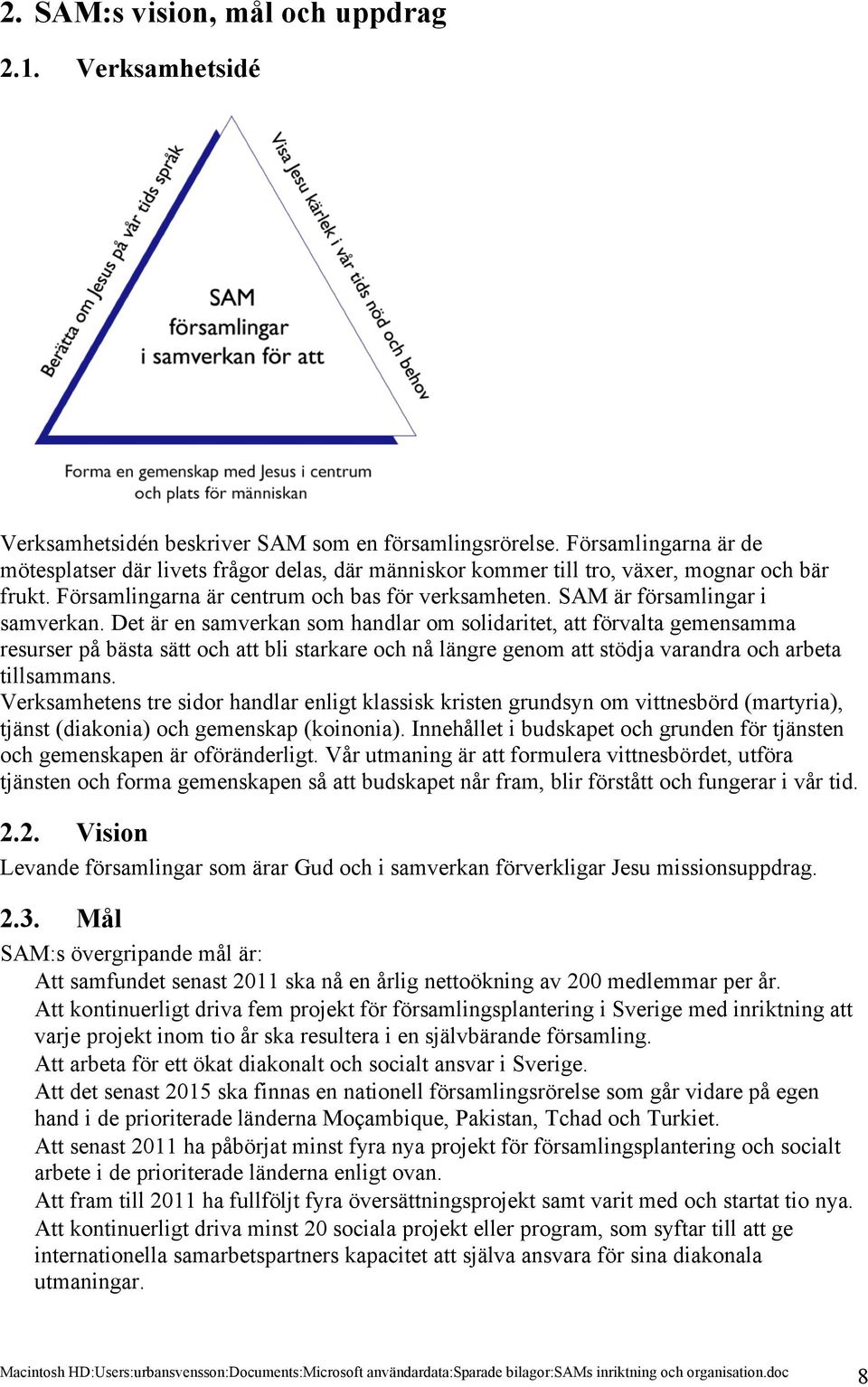 SAM är församlingar i samverkan.