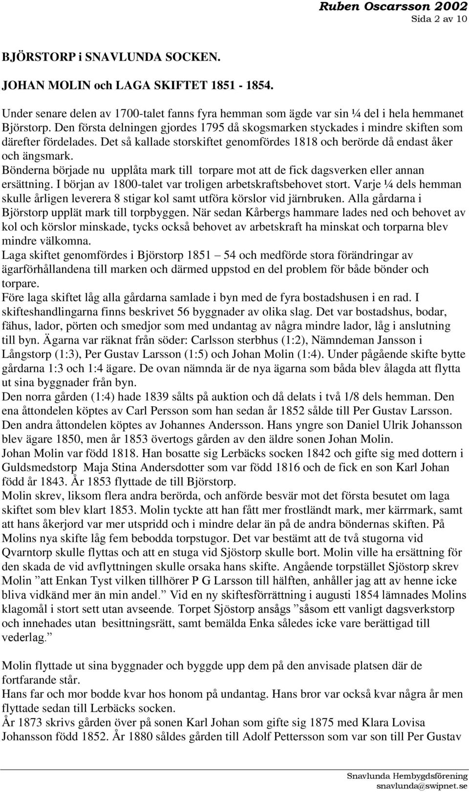 Ruben Oscarsson 2002 Sida 1 av 10 - PDF Free Download