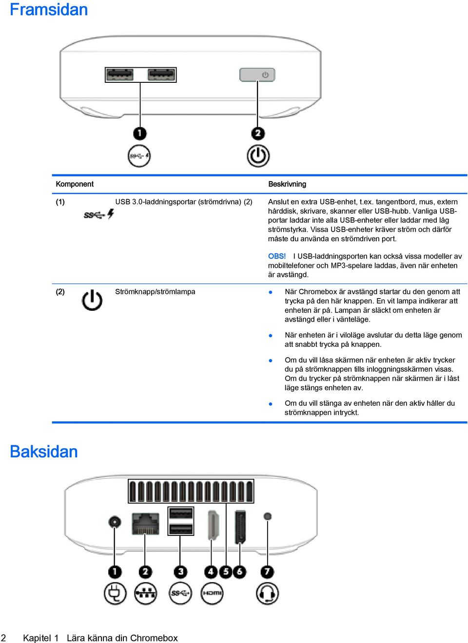 I USB-laddningsporten kan också vissa modeller av mobiltelefoner och MP3-spelare laddas, även när enheten är avstängd.