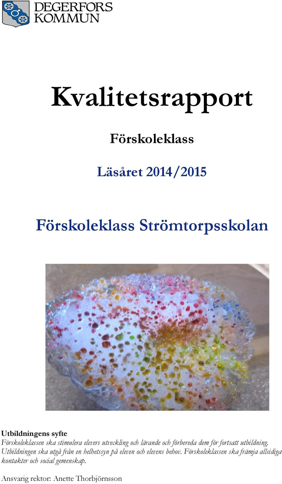 fortsatt utbildning. Utbildningen ska utgå från en helhetssyn på eleven och elevens behov.