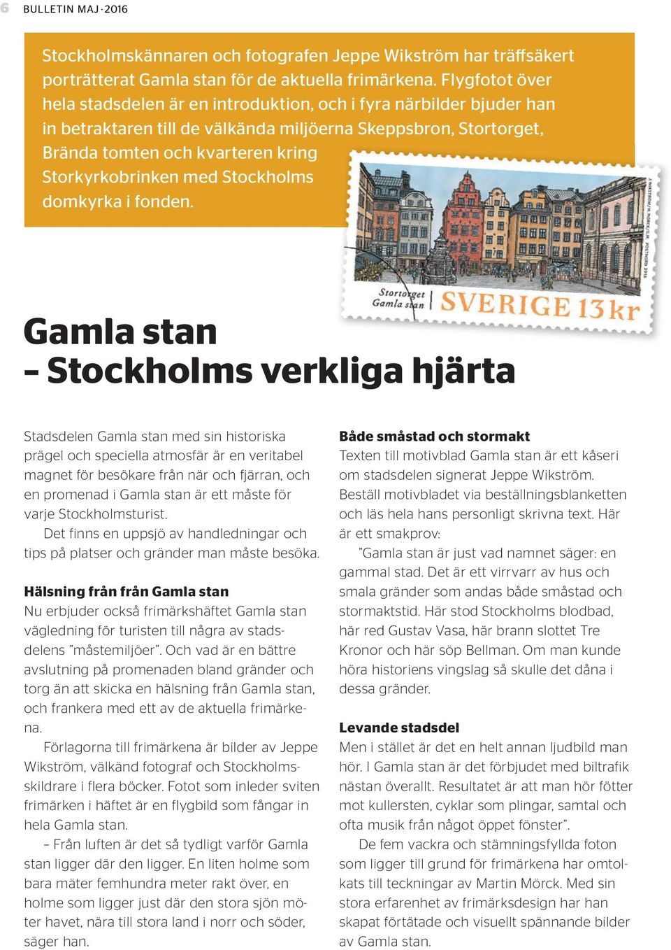 med Stockholms domkyrka i fonden.