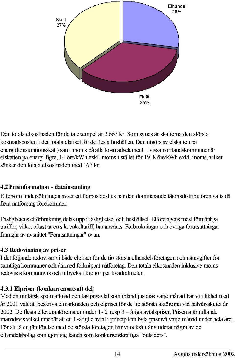 moms, vilket sänker den totala elkostnaden med 167 kr. 4.