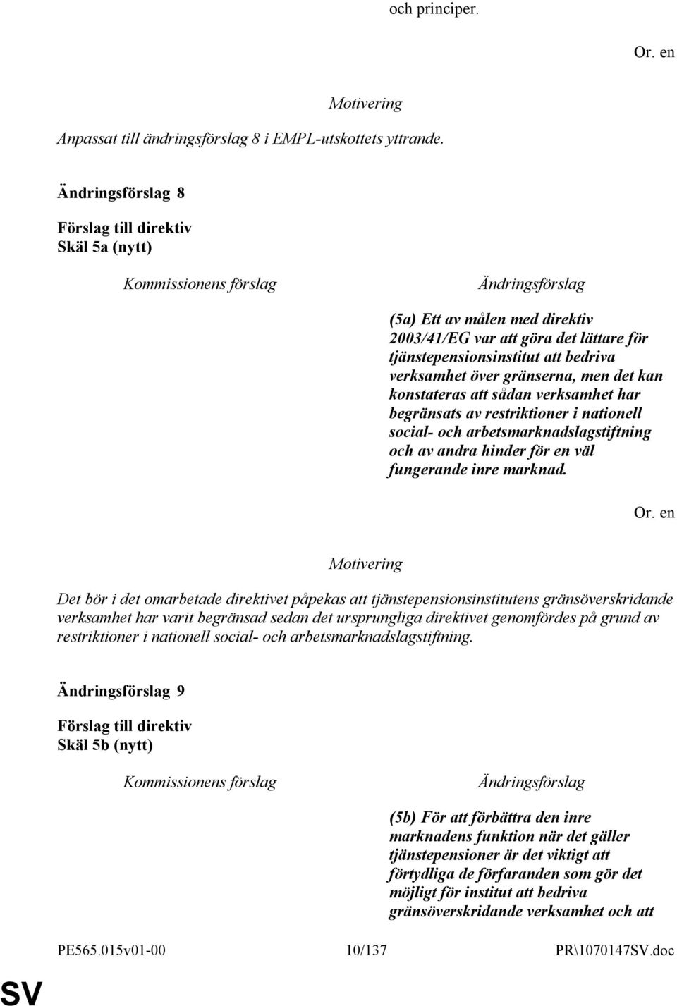 begränsats av restriktioner i nationell social- och arbetsmarknadslagstiftning och av andra hinder för en väl fungerande inre marknad.