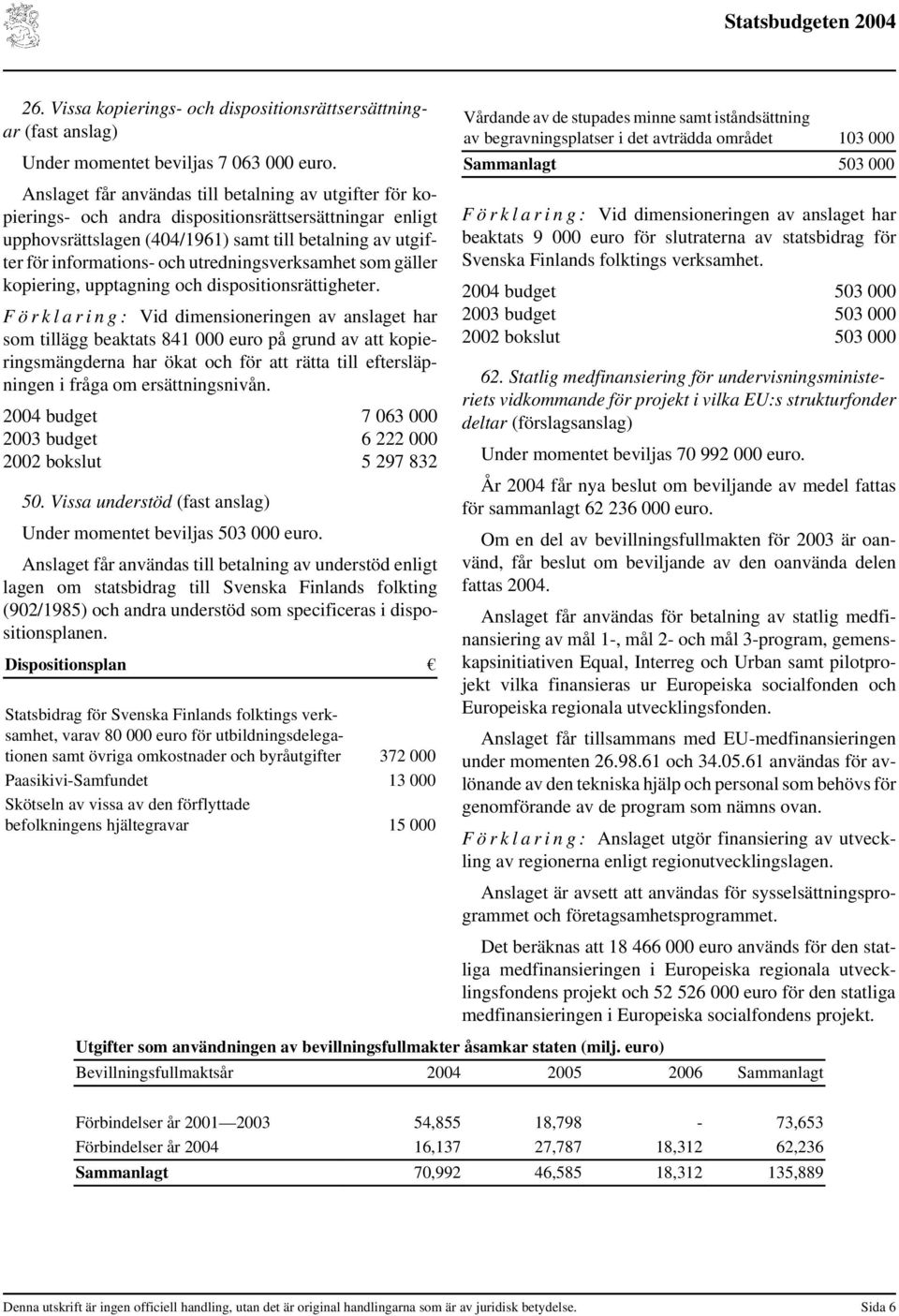 utredningsverksamhet som gäller kopiering, upptagning och dispositionsrättigheter.