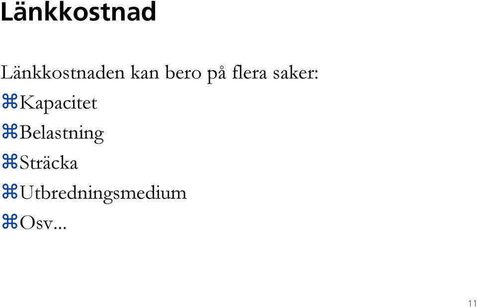 Kapacitet Belastning