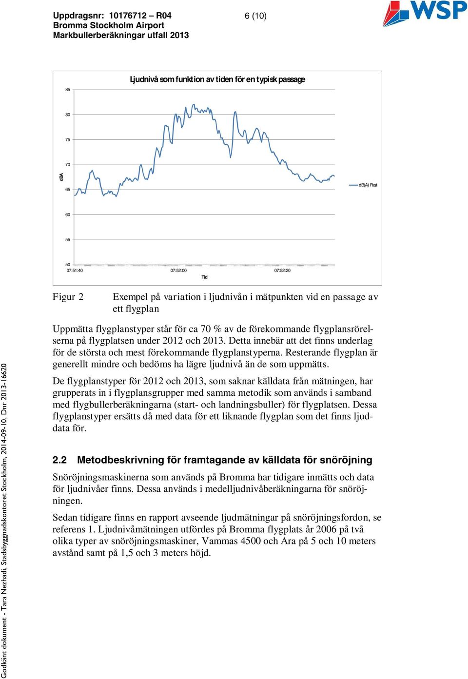 Detta innebär att det finns underlag för de största och mest förekommande flygplanstyperna. Resterande flygplan är generellt mindre och bedöms ha lägre ljudnivå än de som uppmätts.