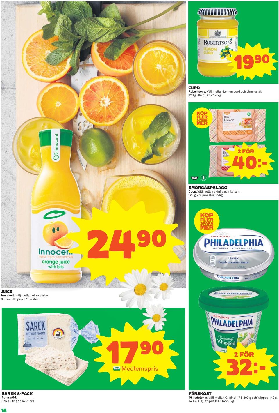 Välj mellan olika sorter. 900 ml. Jfr-pris 27:67/liter. 17)= 32k SAREK 8-PACK Polarbröd. 375 g.