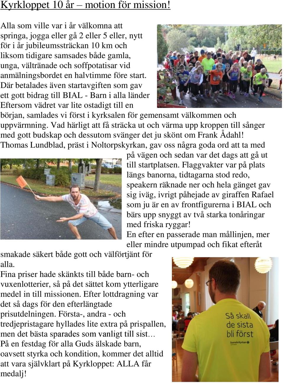 anmälningsbordet en halvtimme före start.