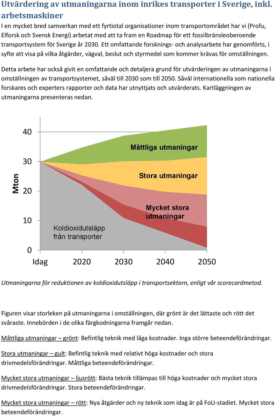 fossilbränsleoberoende transportsystem för Sverige år 23.