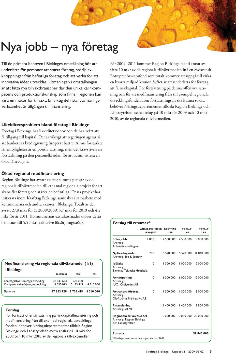 En viktig del i start av näringsverksamhet är tillgången till finansiering.