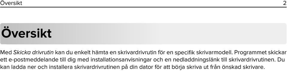 Programmet skickar ett e-postmeddelande till dig med installationsanvisningar och en